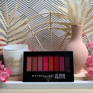 New! Maybelline Lip Color Palette (brush included)